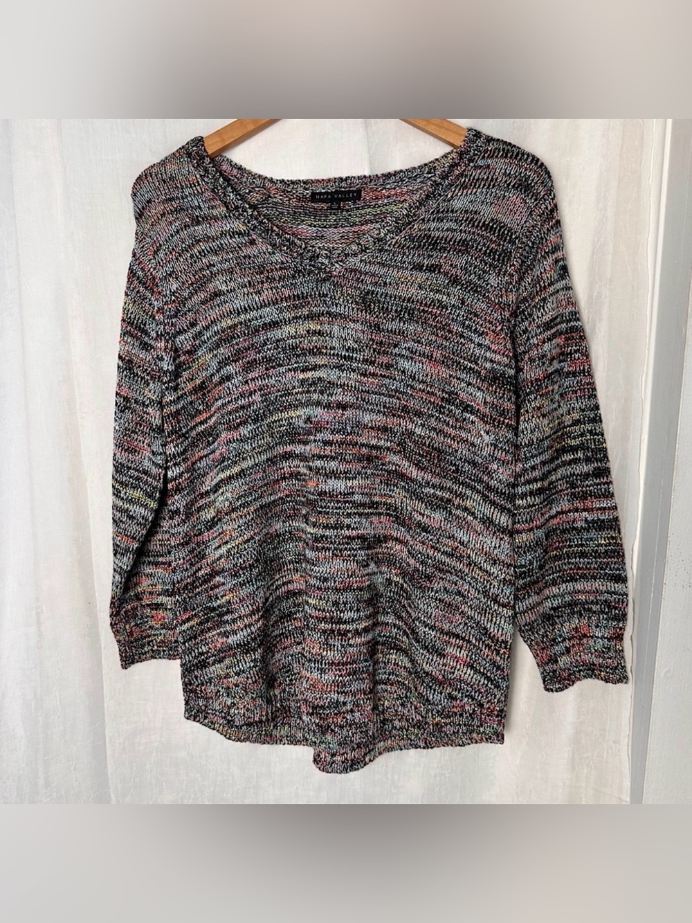 3/$20💥 Napa Valley‎ Soft & Cozy Multicolor Knit Sweater | NWT | Large
